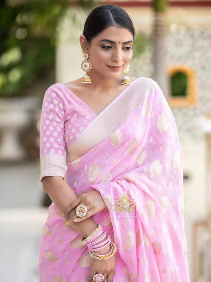 Elegant Pink Saree