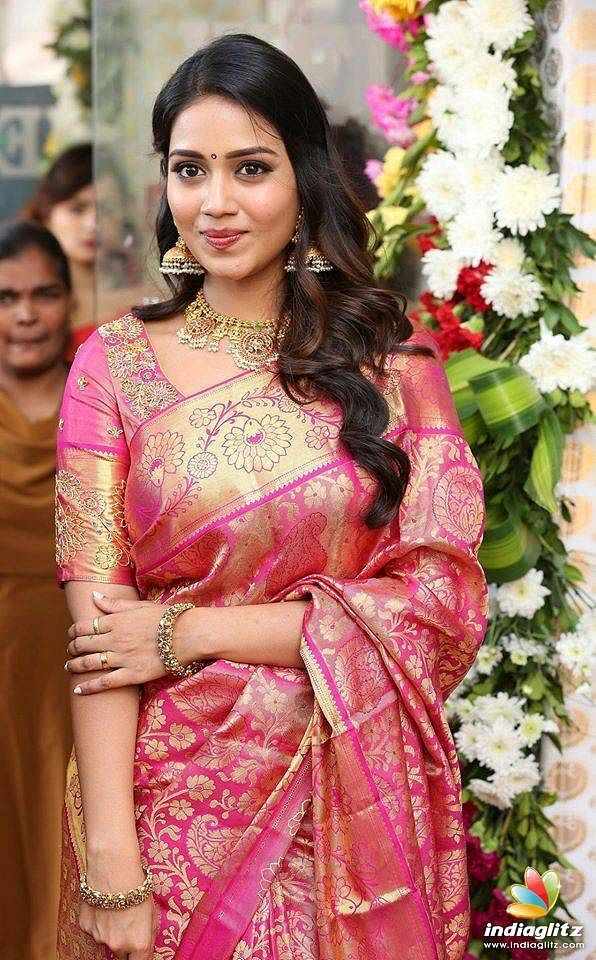 Pink Silk Banarasi Saree