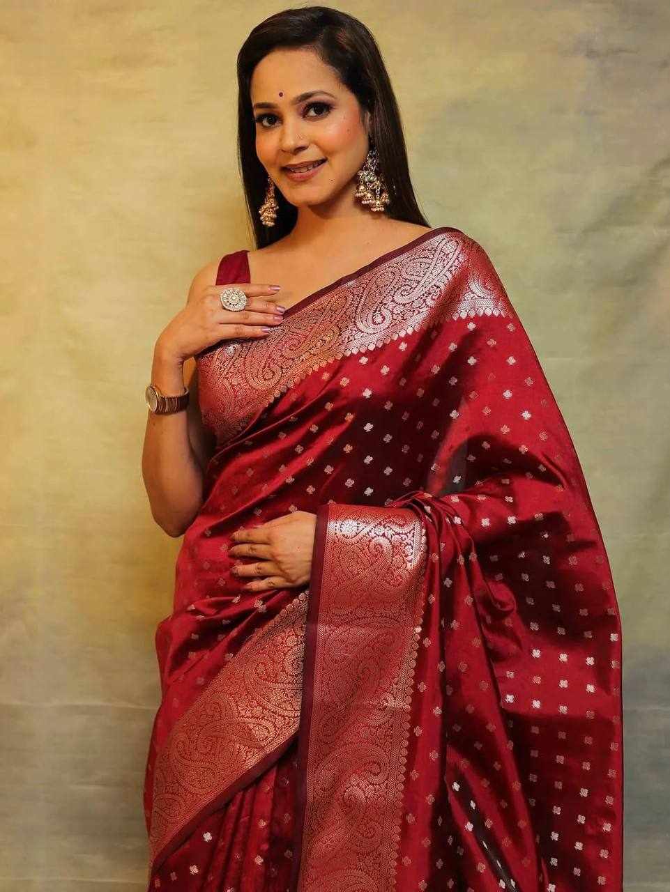 Red Banarasi Silk Saree