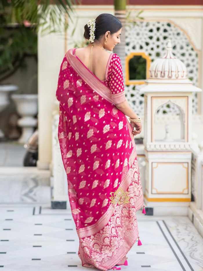 Elegant Pink Saree