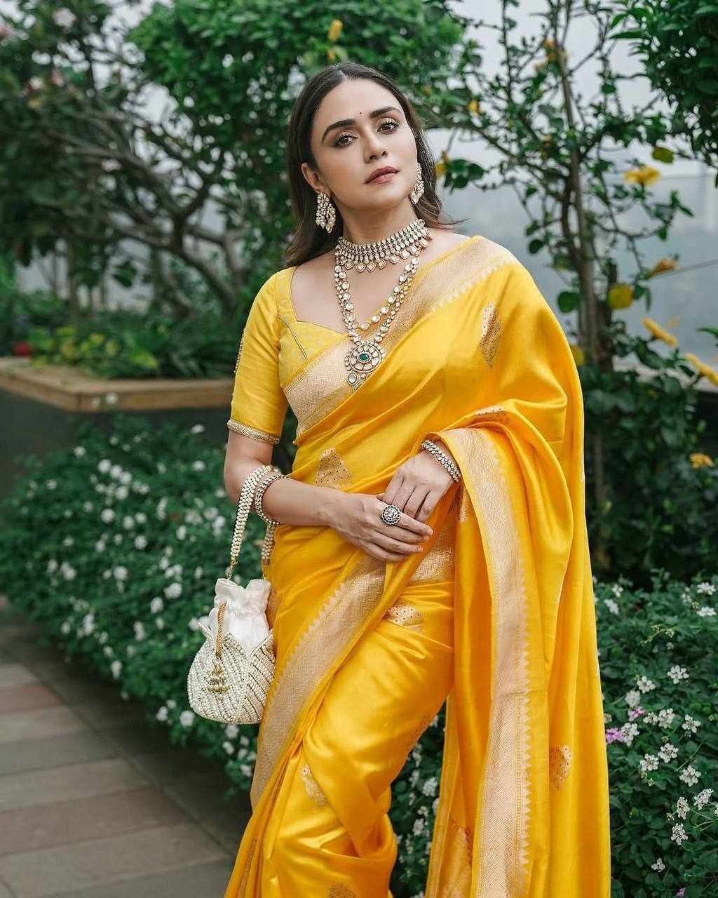 Yellow Designer Saree