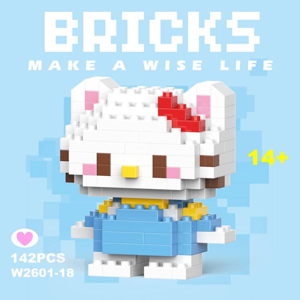 Hello Kitty (Blue) Bricks Set