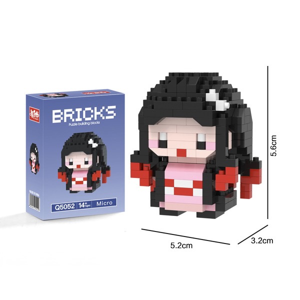 Micro Building Blocks - Anime Girl