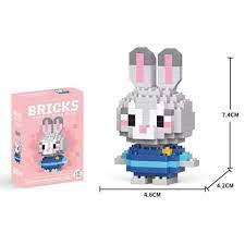 Pixel Bunny Building Blocks Toy