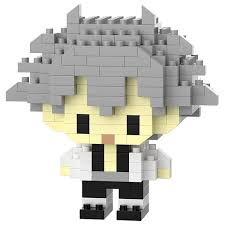 Gray-Haired Chibi Block Figure