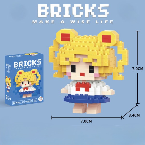 Cartoon Character Building Bricks