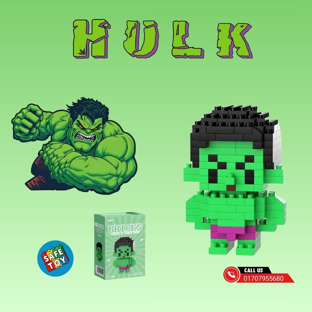 Hulk Building Blocks Toy