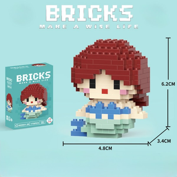 Bricks Mermaid Building Set
