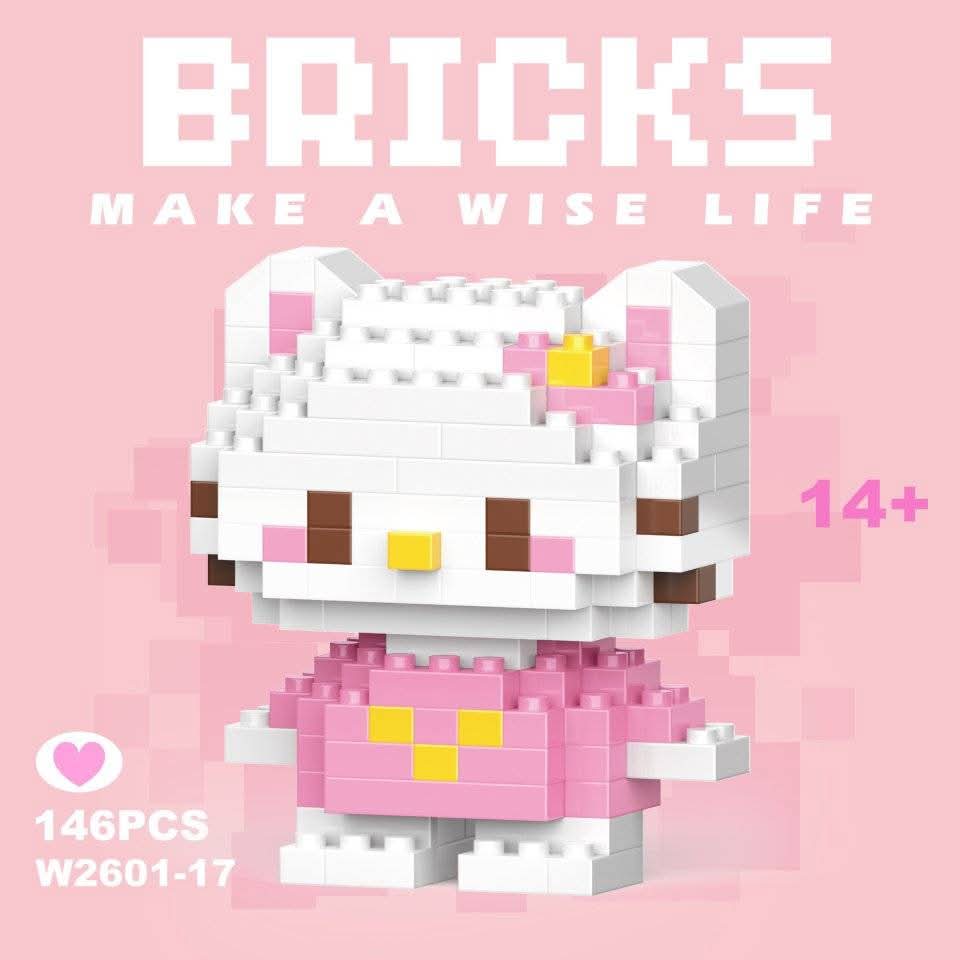 Hello Kitty (Pink) Bricks Set