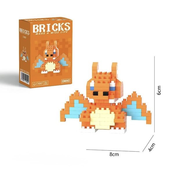 Charizard Building Bricks Set
