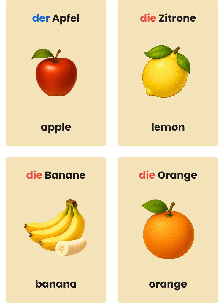 Obst – Digitale PDF-Version (Deutsch-Englisch)