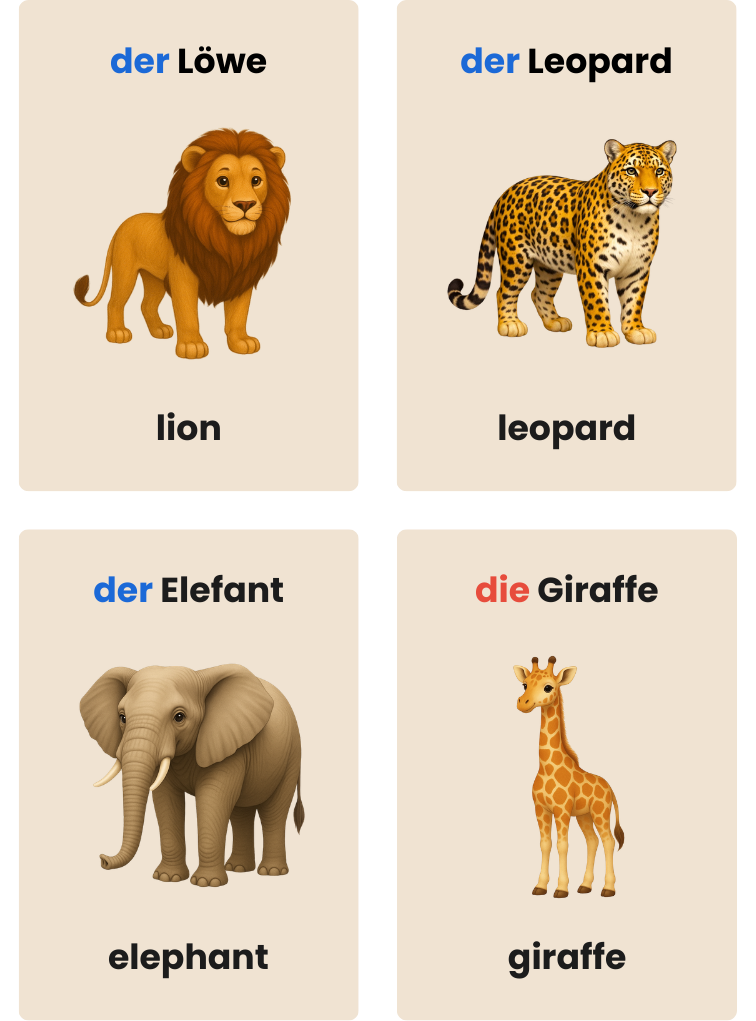 Wildtiere – Digitale PDF-Version (Deutsch-Englisch)