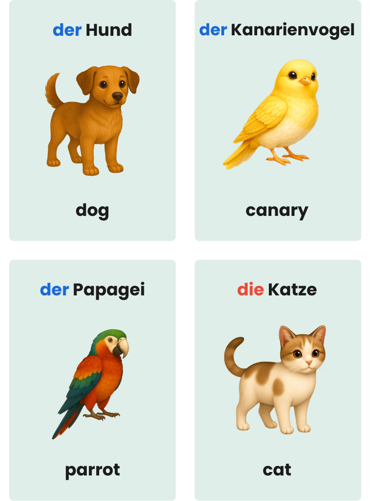 Haustiere – Digitale PDF-Version (Deutsch–Englisch)