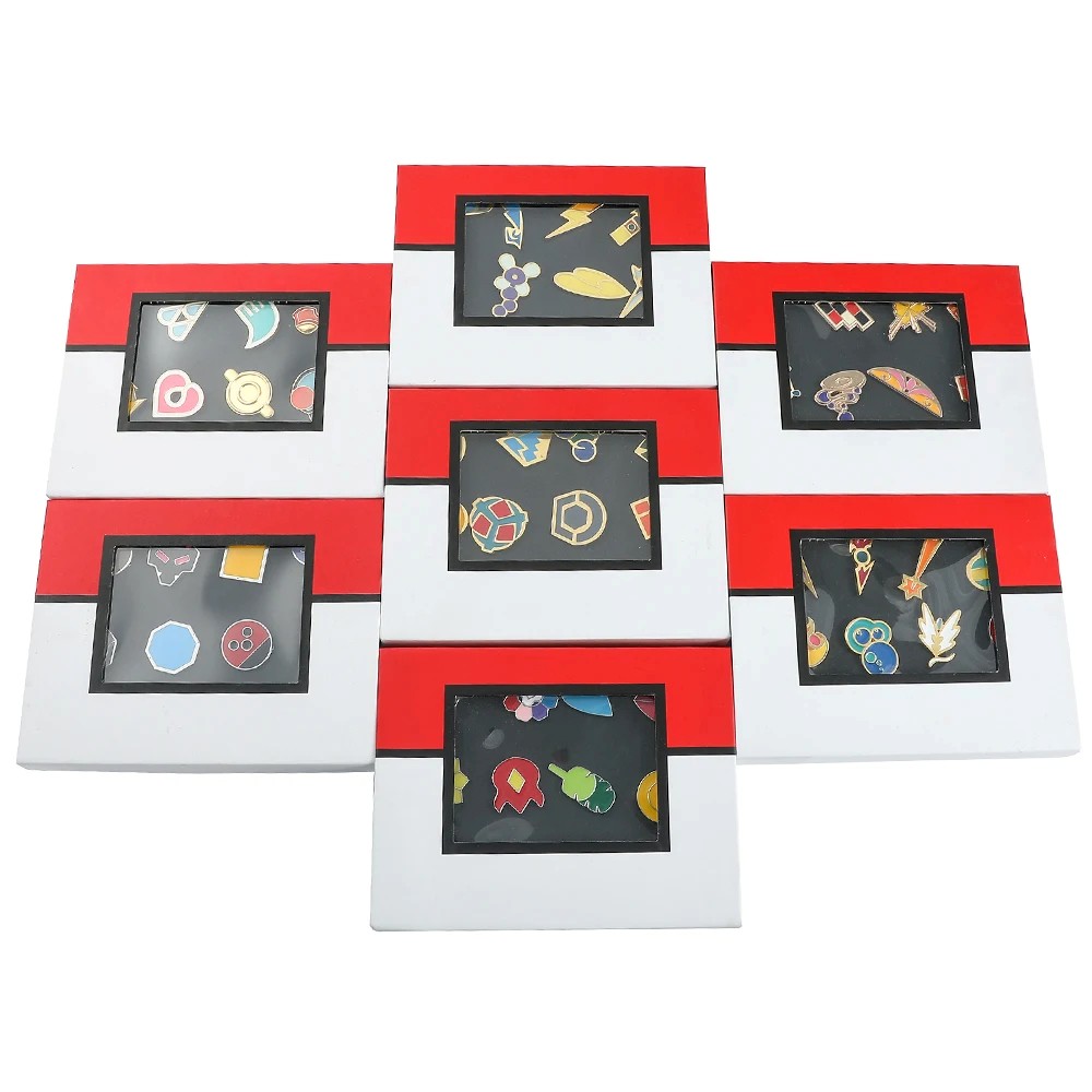 Gym badges: Kanto, Johto, Hoenn, Sinnoh, Unova & Kalos