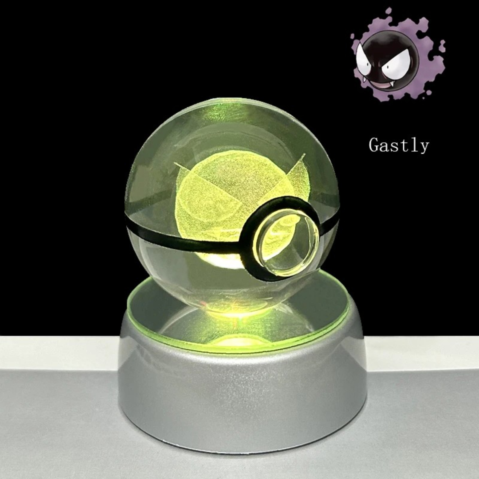 3D Pokeball Crystal Night Light - Kanto collection