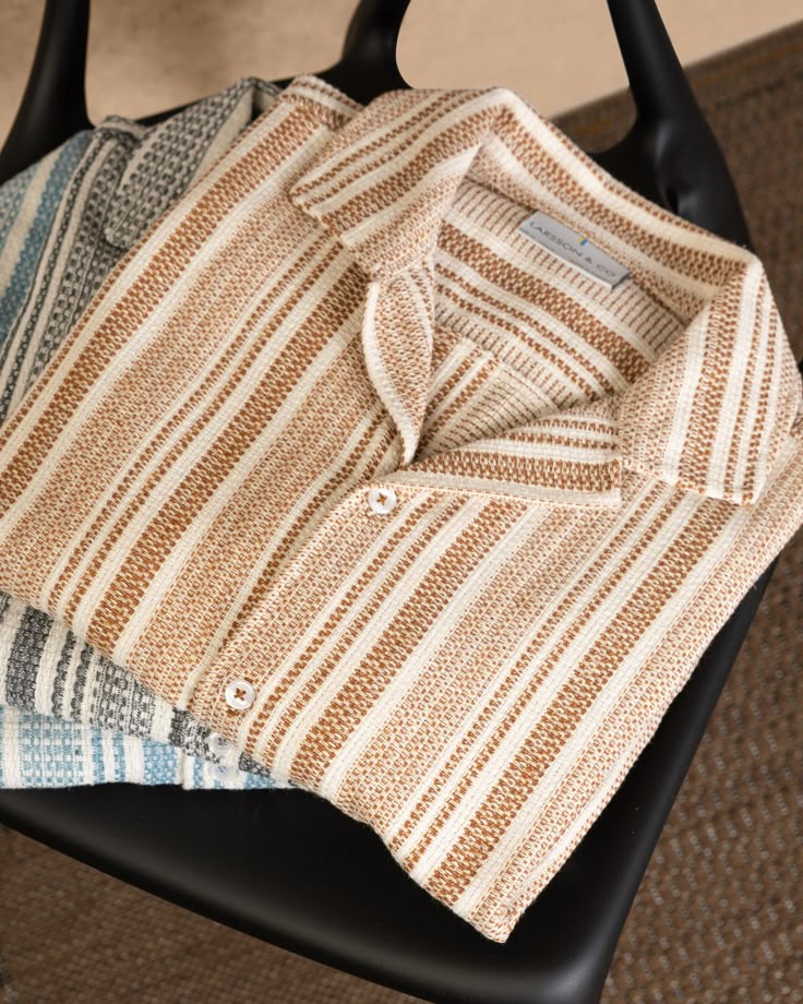 Striped Button-Up Shirt