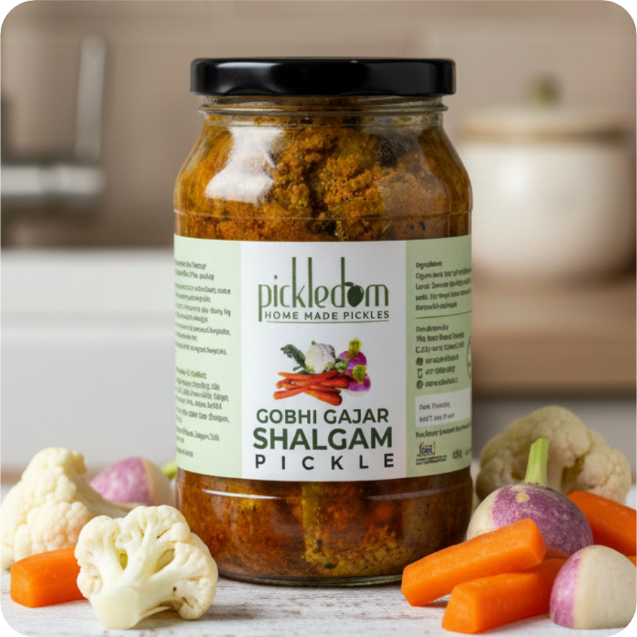 Sweet & Sour Gobhi Gajar Shalgam Pickle