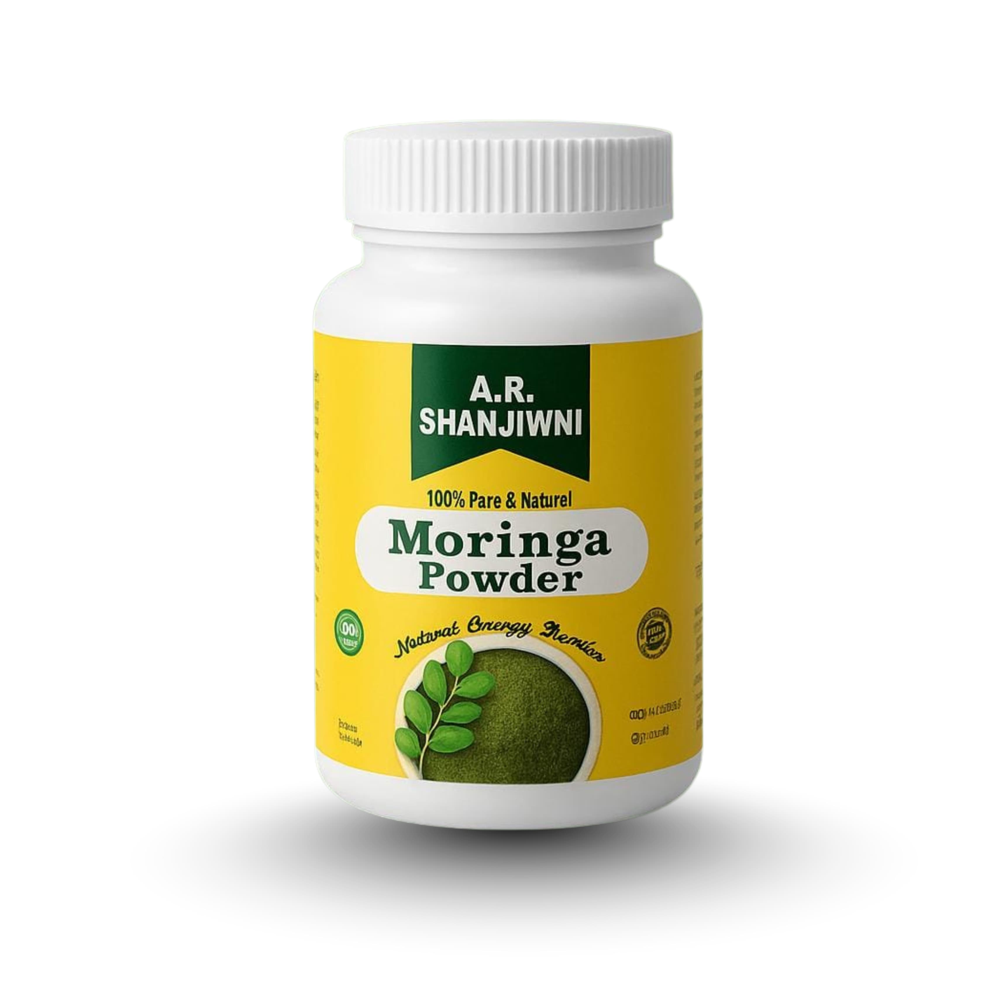 Pure Moringa Power – Natural Energy Booster  A.R Shanjiwni Moringa Powder – Superfood for Daily Health  Organic Moringa Leaf Powder – 