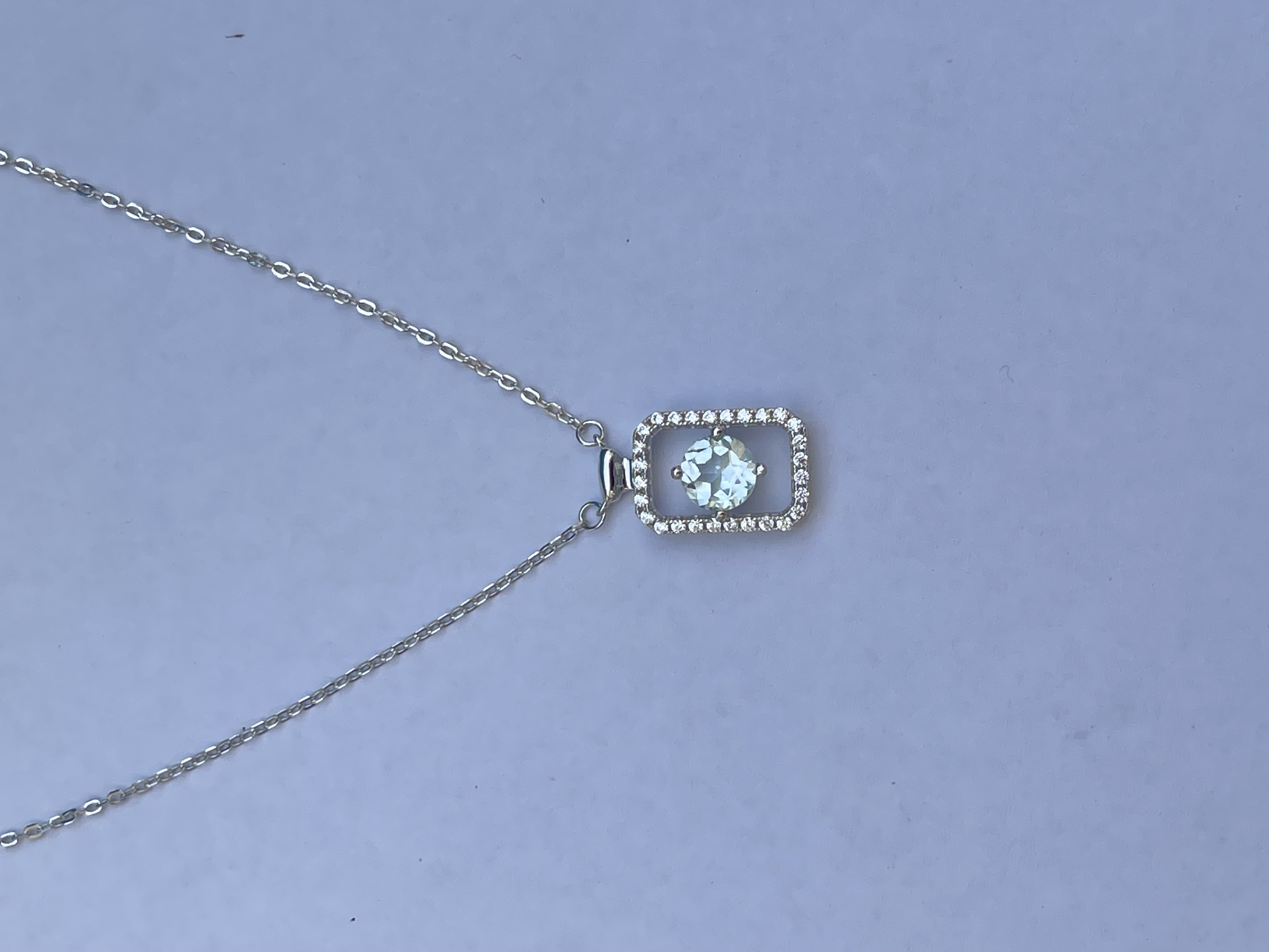S925 Sterling Bottle shape Natural Blue Topaz Fine Jewelry  
