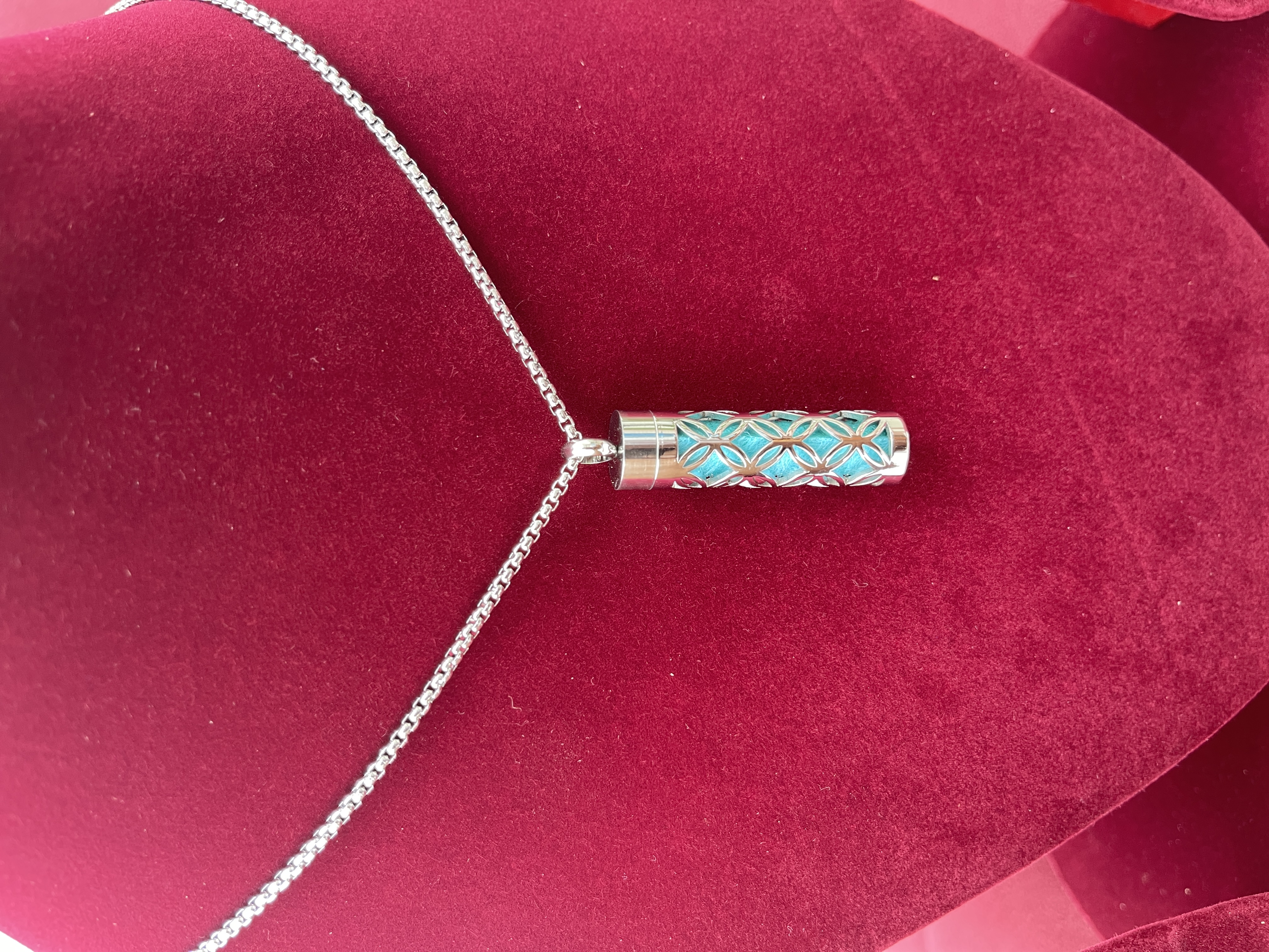 New Hip Hop Fashion Stainless Steel Perfume Pendant