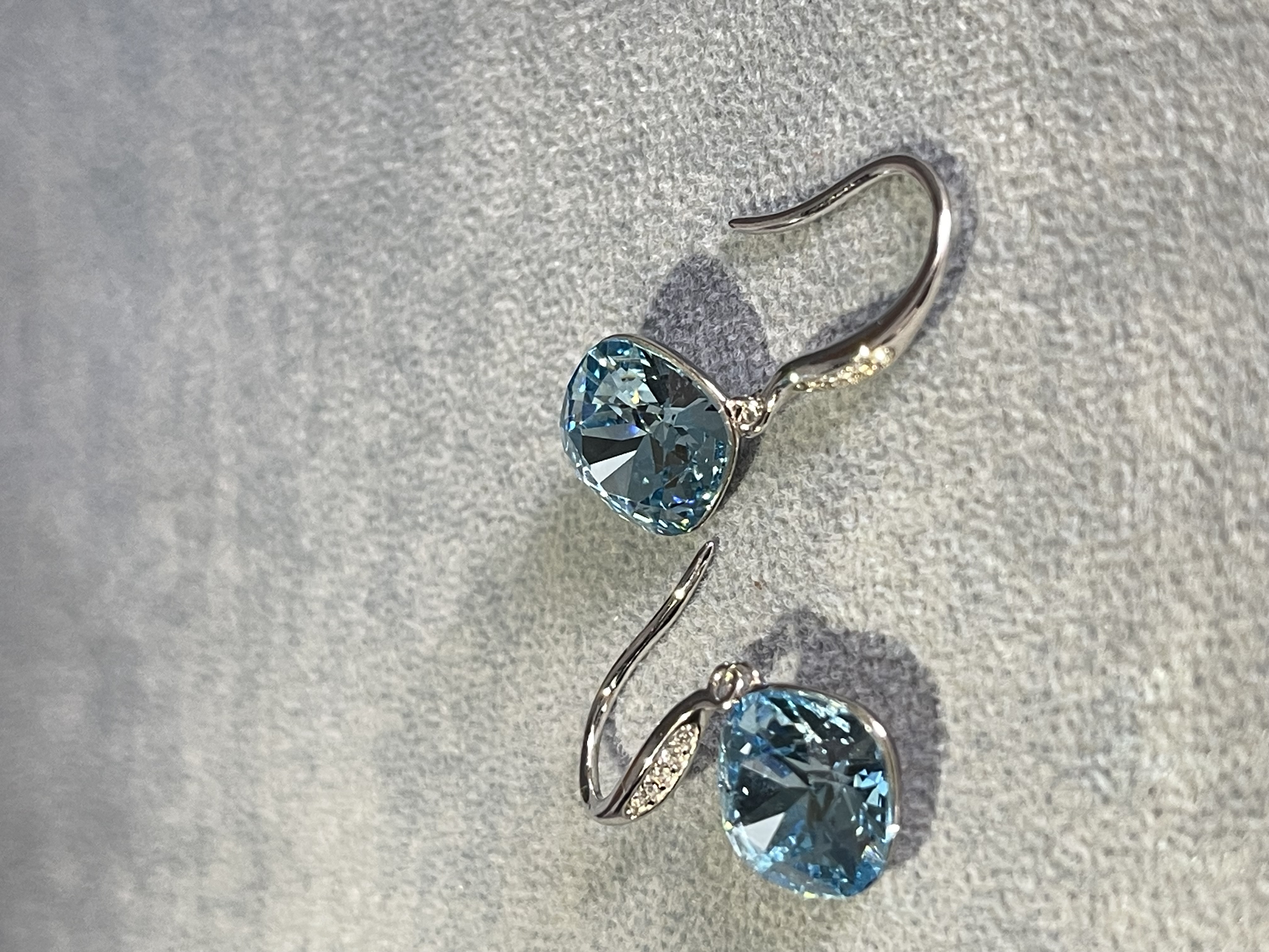 Silver 925 Wedding Jewelry Earrings Embellished with Swarovski Crystals