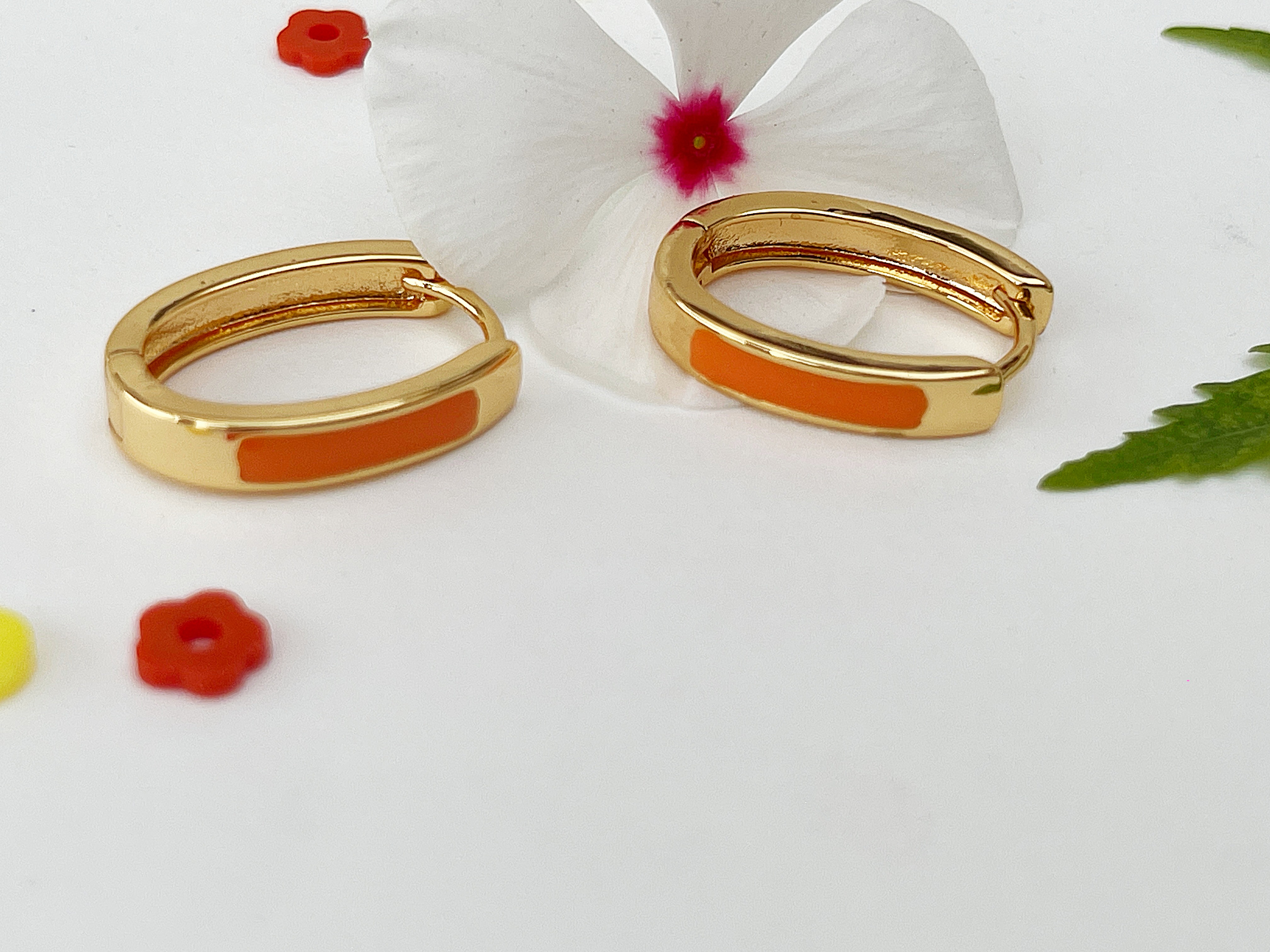 Elegant Style Geometric Color Block Plating Copper Drop Earrings 