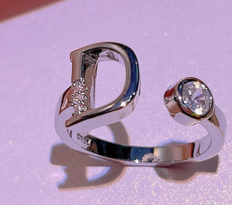  Hot Sale Geometric D Shape Shine CZ Jewelry Set 