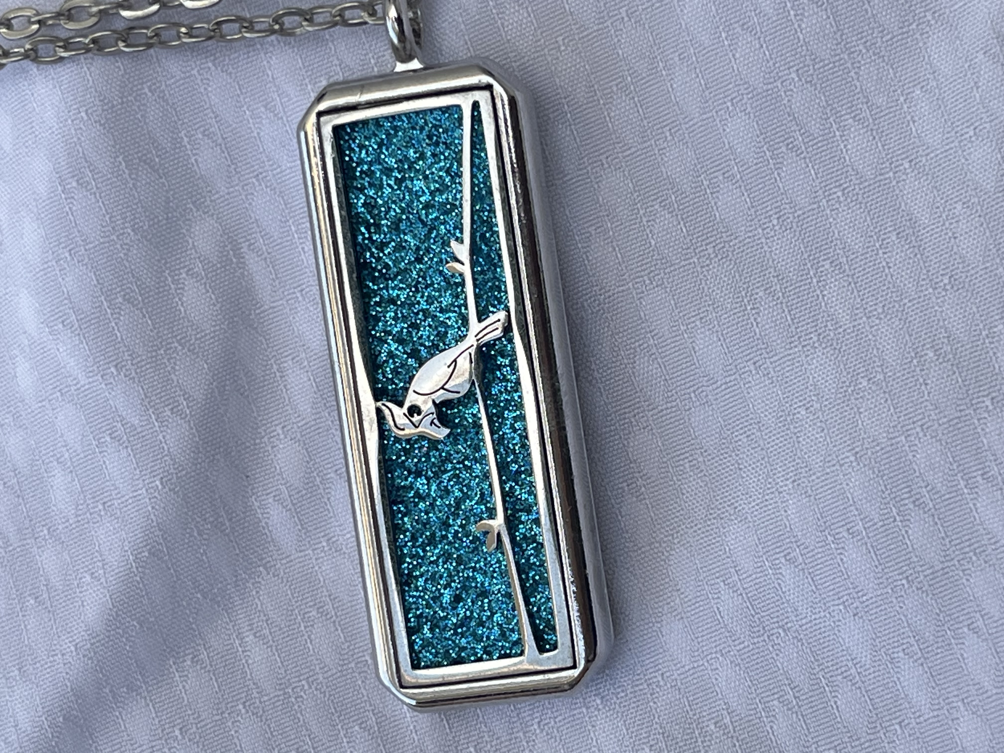 Hot Selling Stainless Steel Rectangular Openable Men's Perfume Pendant