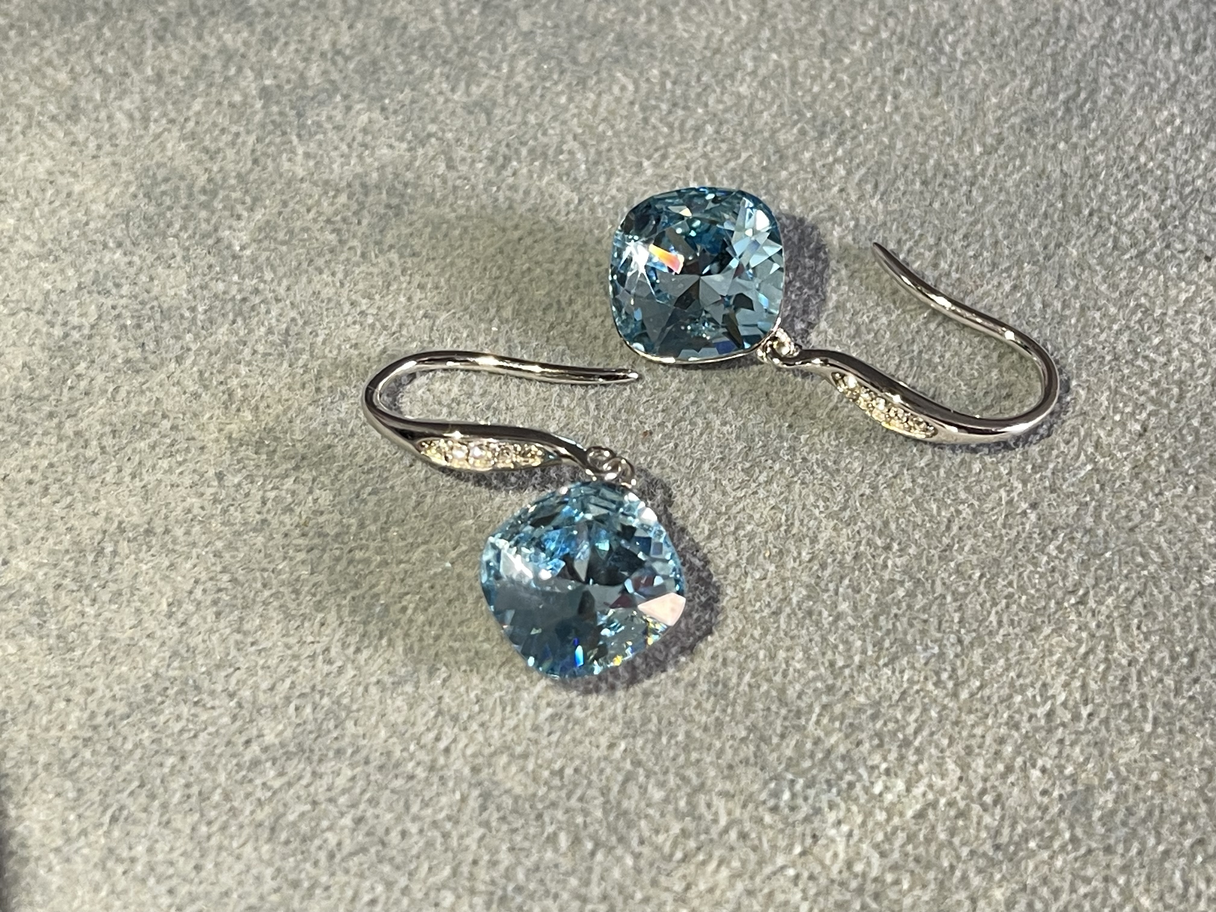 Silver 925 Wedding Jewelry Earrings Embellished with Swarovski Crystals