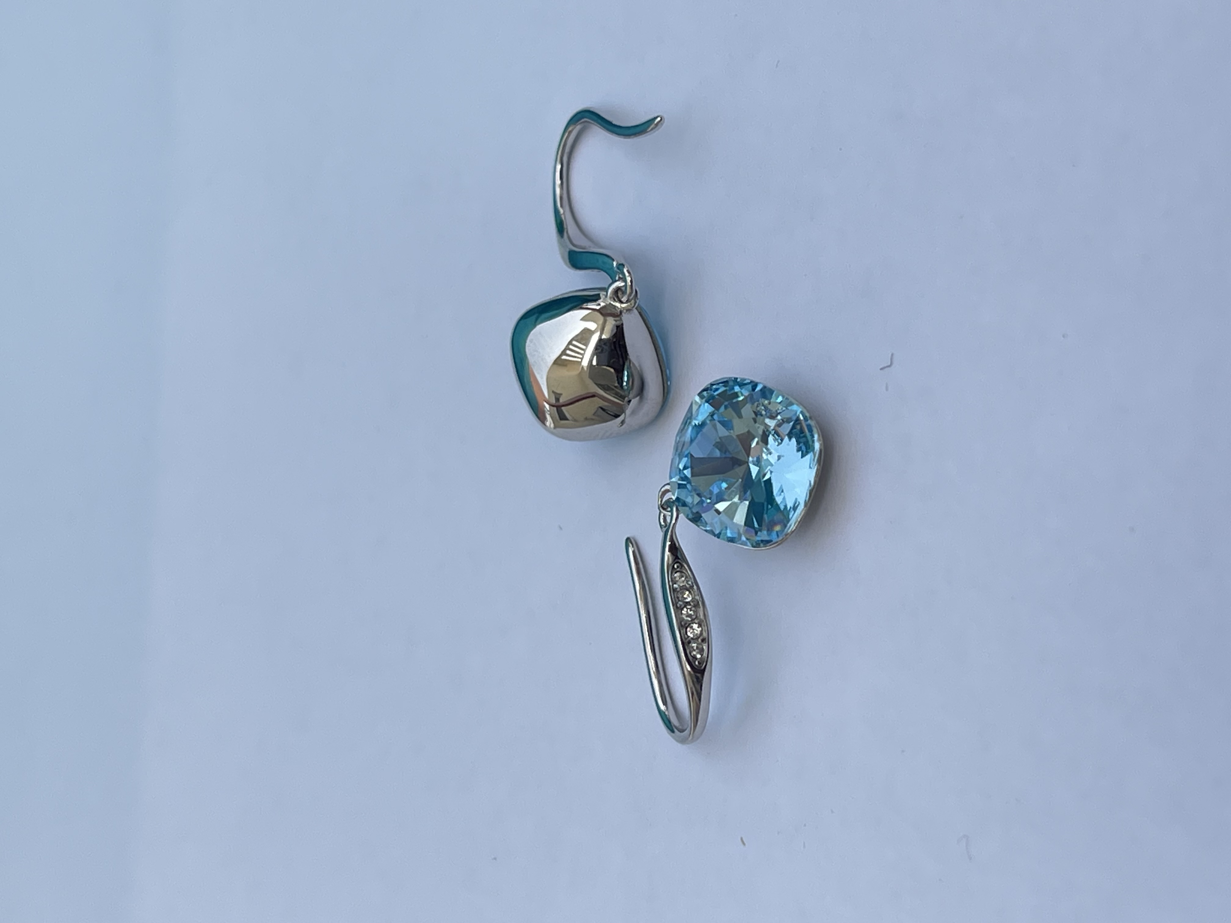 Silver 925 Wedding Jewelry Earrings Embellished with Swarovski Crystals