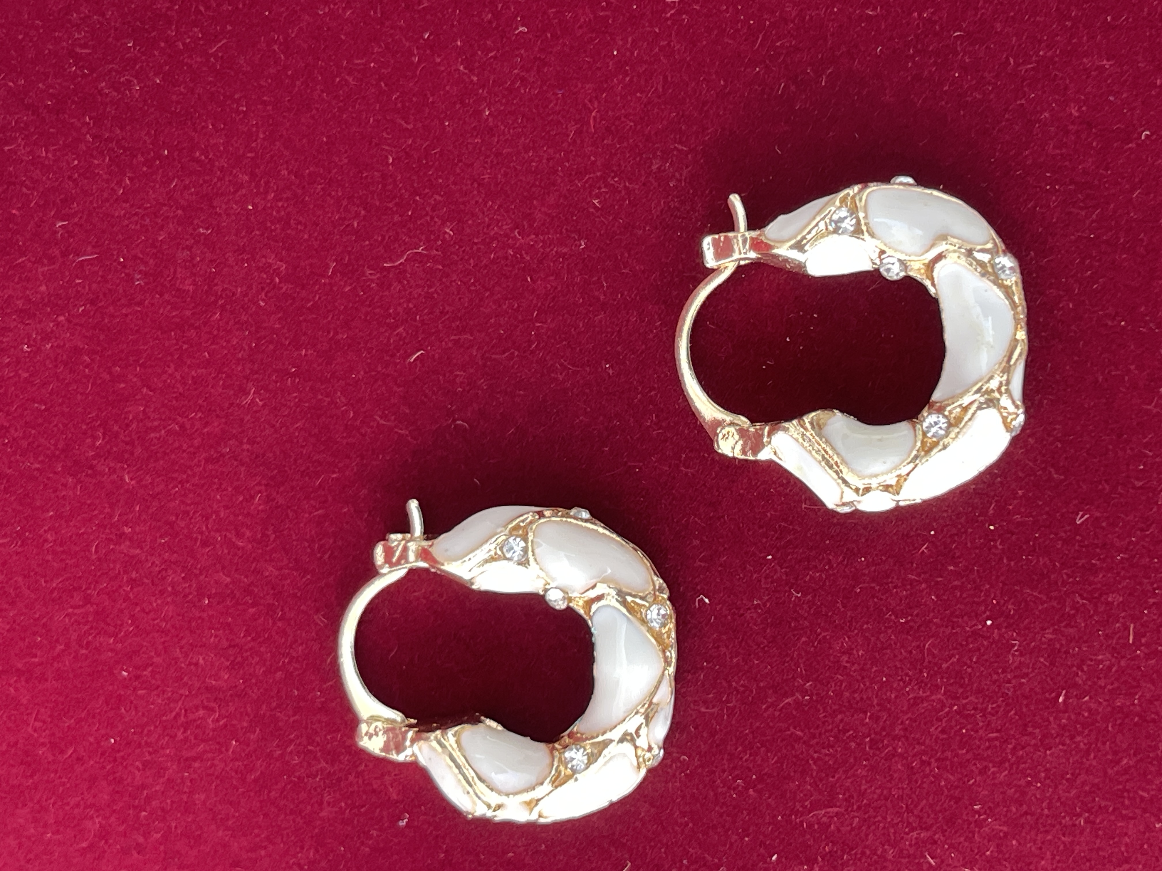 French Mural Color Series Hoop Earrings