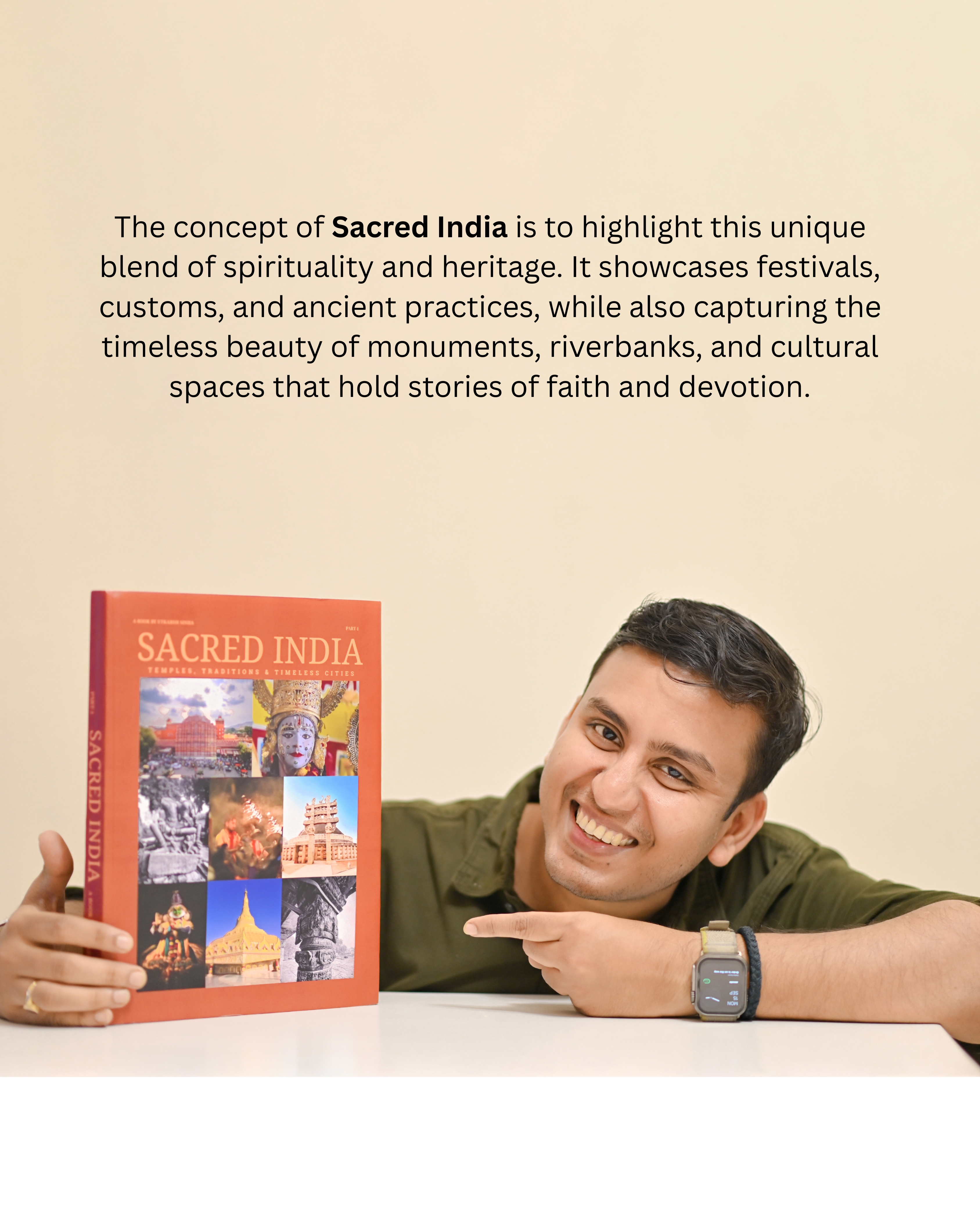 Sacred India: Temples, Traditions coffee table book