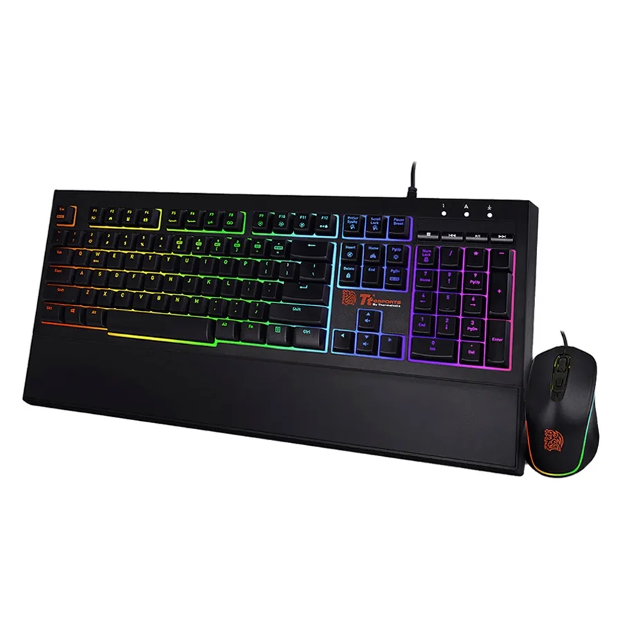 Teclado Y Mouse Thermaltake Challenger Elite Rgb Negro