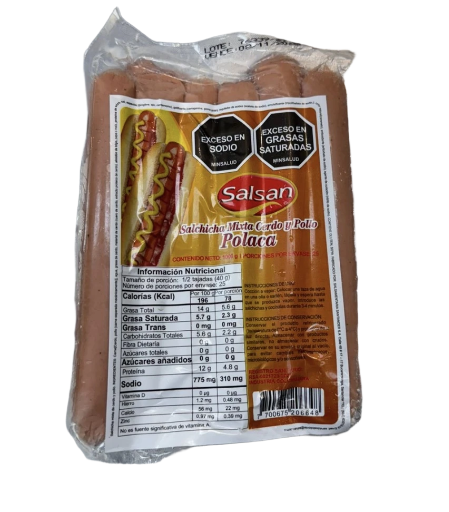 SALCHICHA POLACA *1000gr*15 Und SALSAN