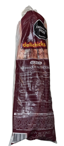 SALCHICHA MGRA MEGA *2.85kg DELICHICKS