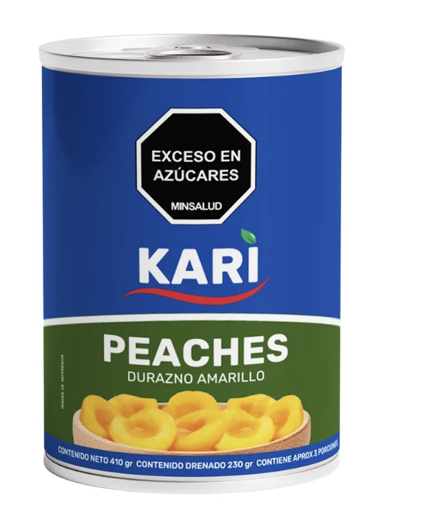 DURAZNO * 410gr AMARILLO KARY