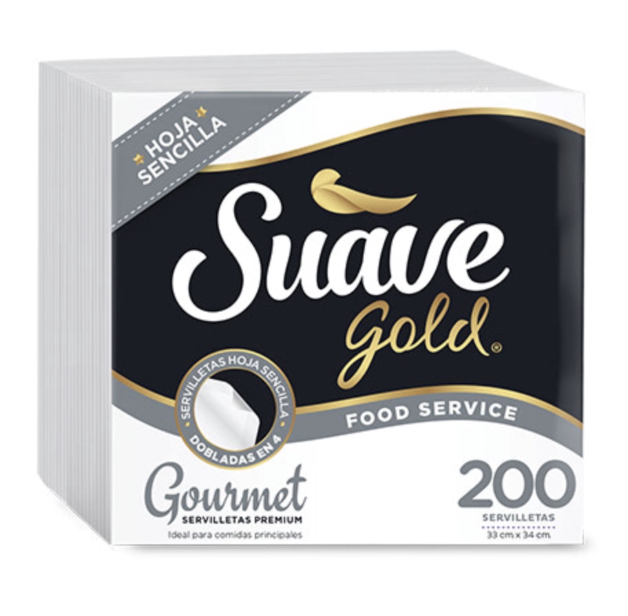 SERV SUAVE Gold H/SENC*200und(gris)