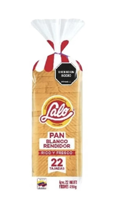 PAN TAJADO LECHE LALO