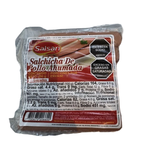 SALCHICHA AHUMADA *250gr SALSAN