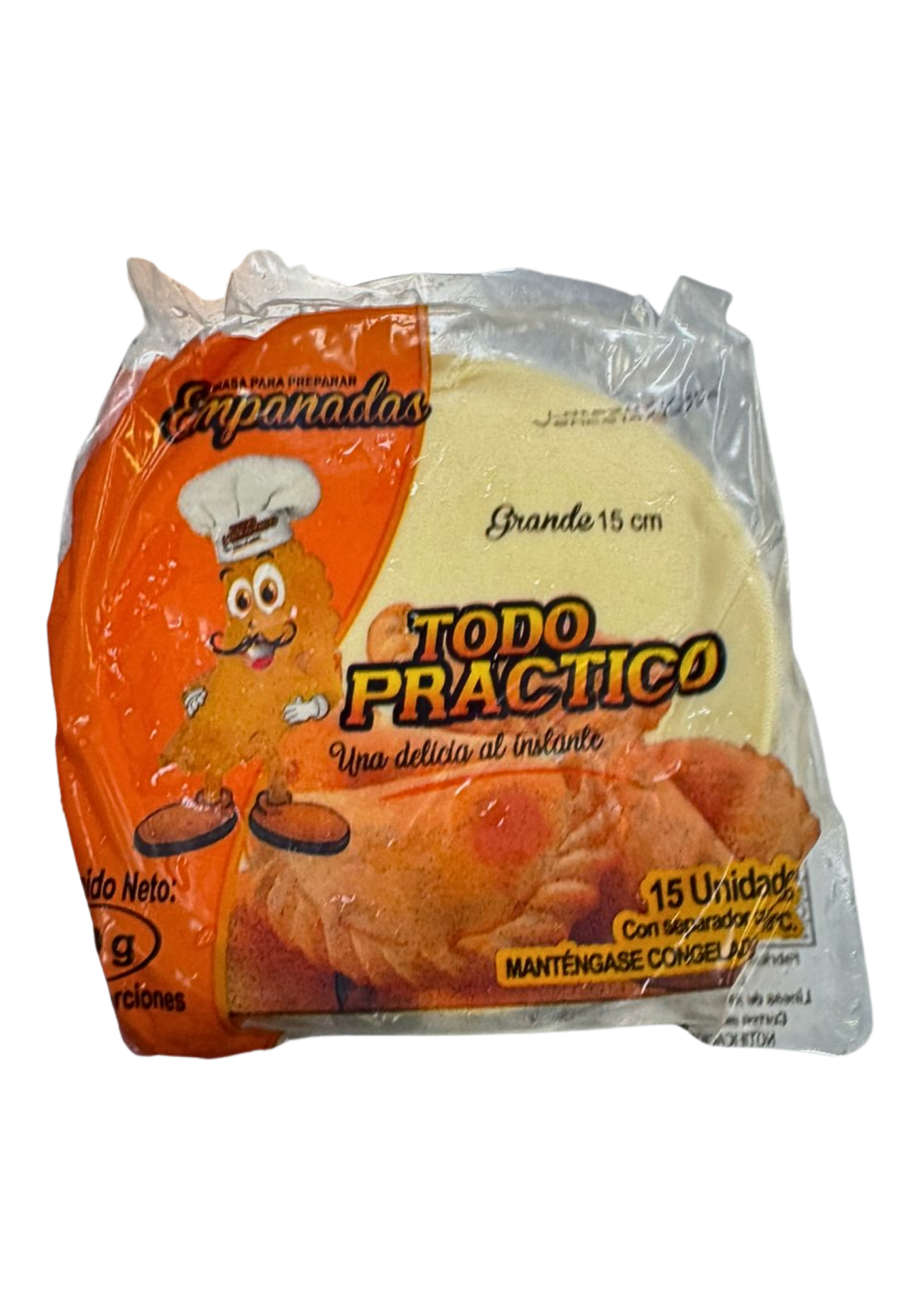 MASA PARA EMPANADA REDONDA 15cmX15und TodoPractico