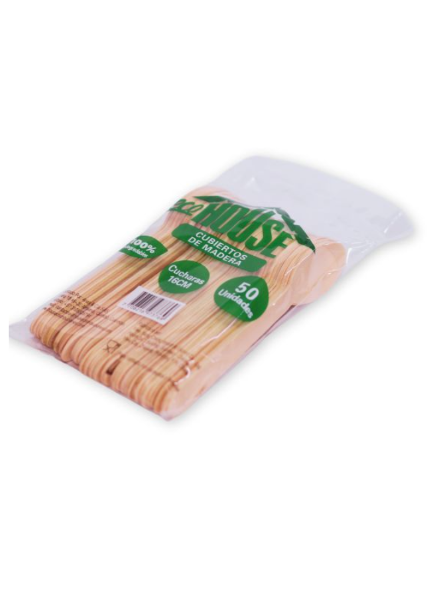 CUCHARA MADERA*50 UNIDADES E.HOUSE