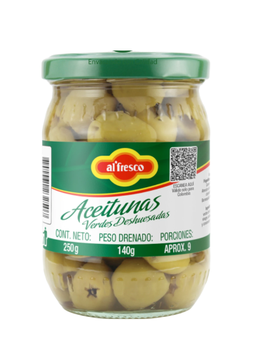 ACEITUNA DESHUESADAS 250gr ALFRESCO