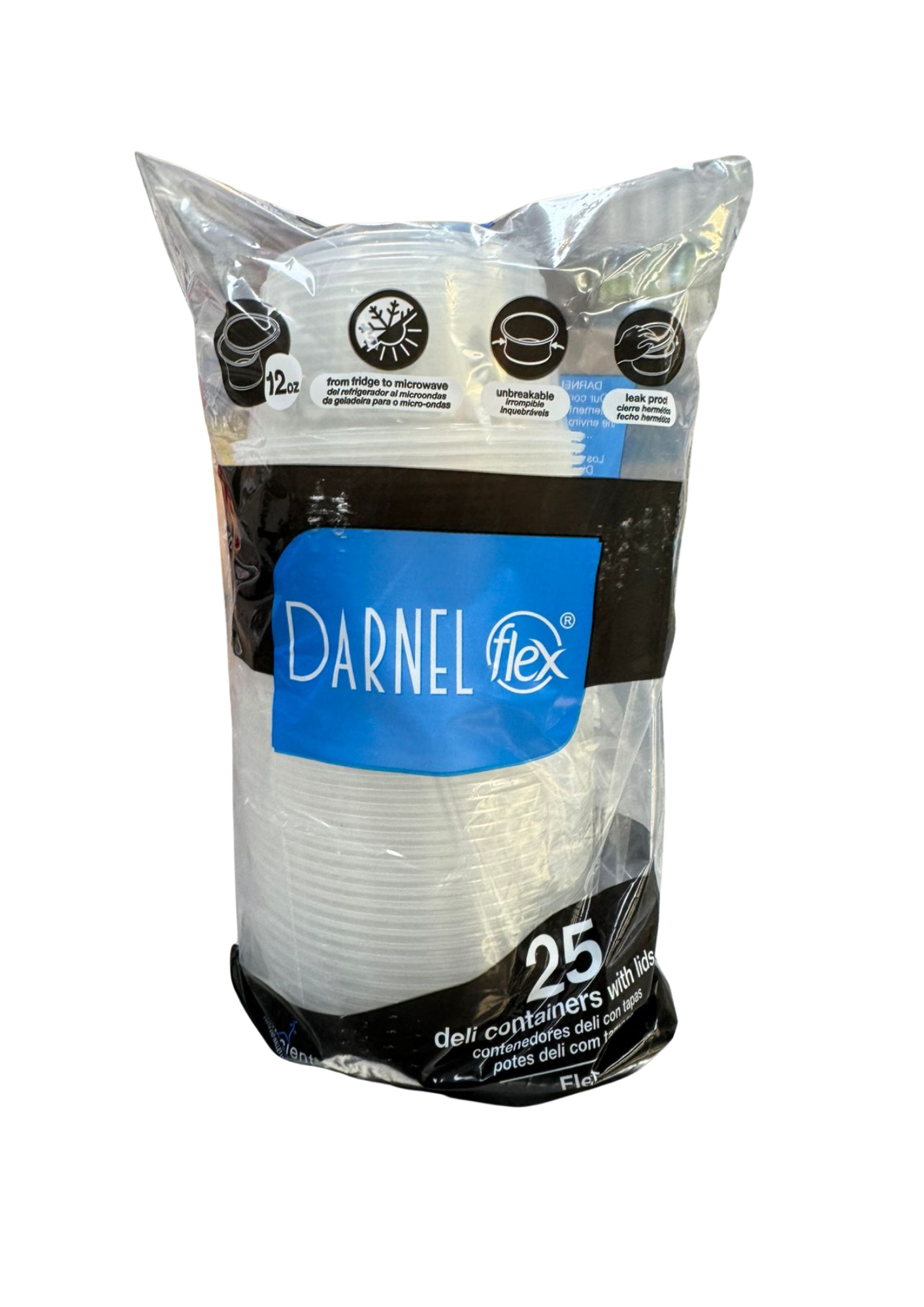 CONTENEDOR  DELI FLEX 12oz 25 UND DARNEL