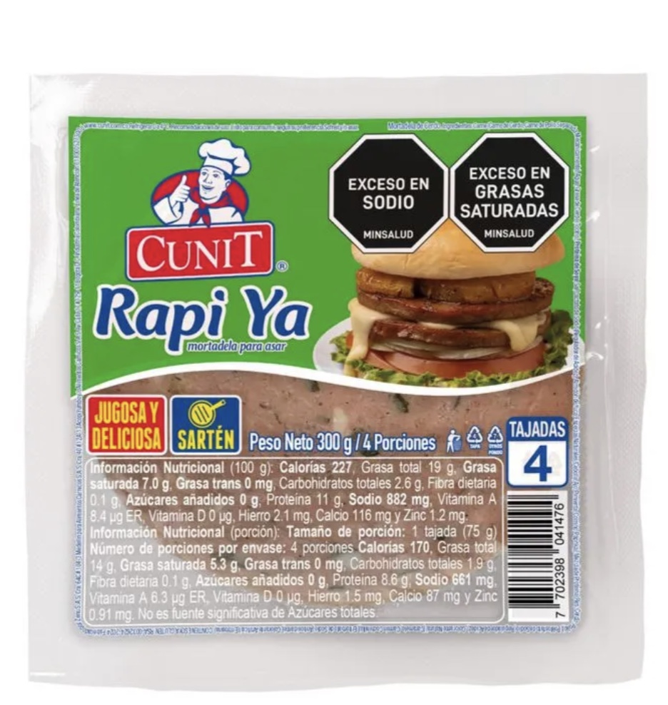 MORTA HAMB RAPIYA *300gr/4und CUNIT