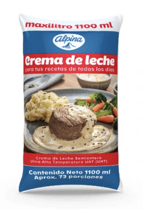 CREMA LECHE *1100ml ENTERA ALPINA