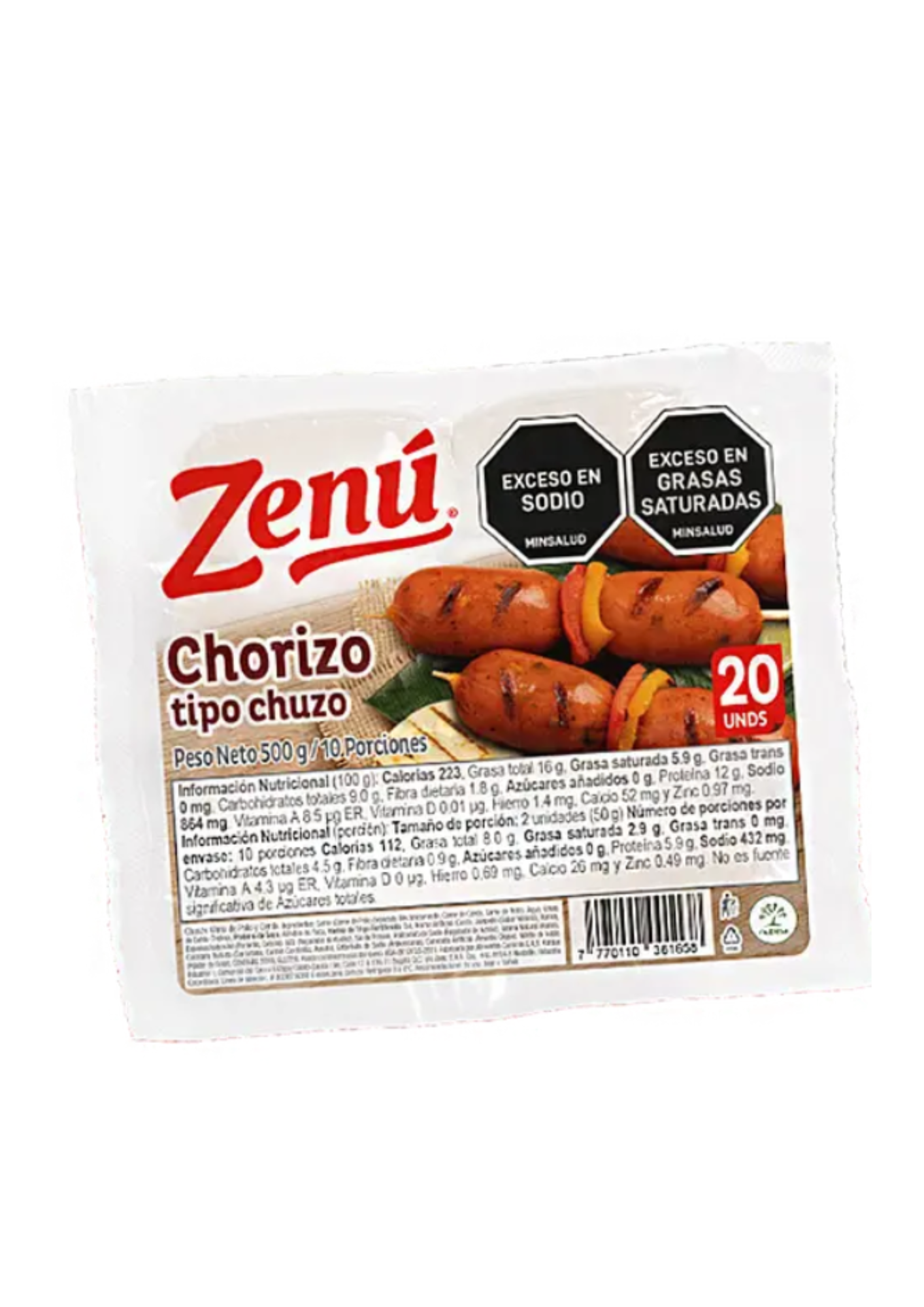 CHORZO TIPO CHUZO 500gr ZENU