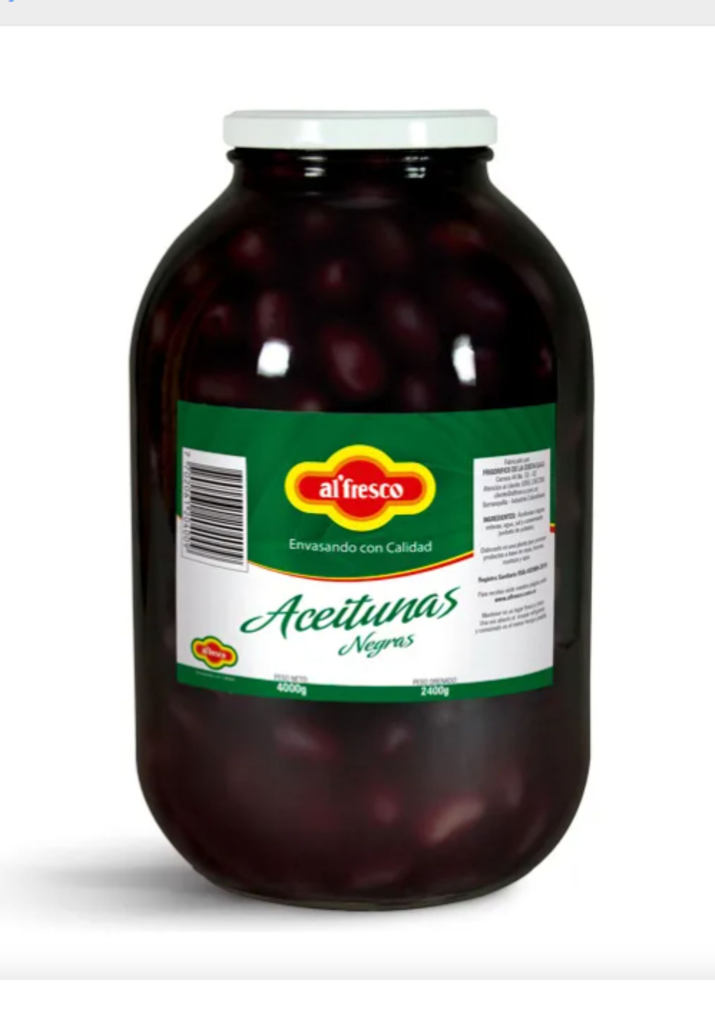 ACEITUNA NEGRA *4000gr ALFRESCO