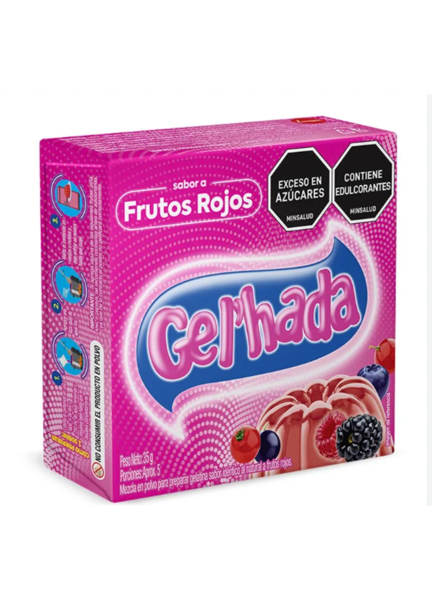 GELATINA FRUTOS ROJOS GELHADA