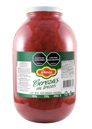 CEREZAS EN TROZO ALFRESCO x4.000g