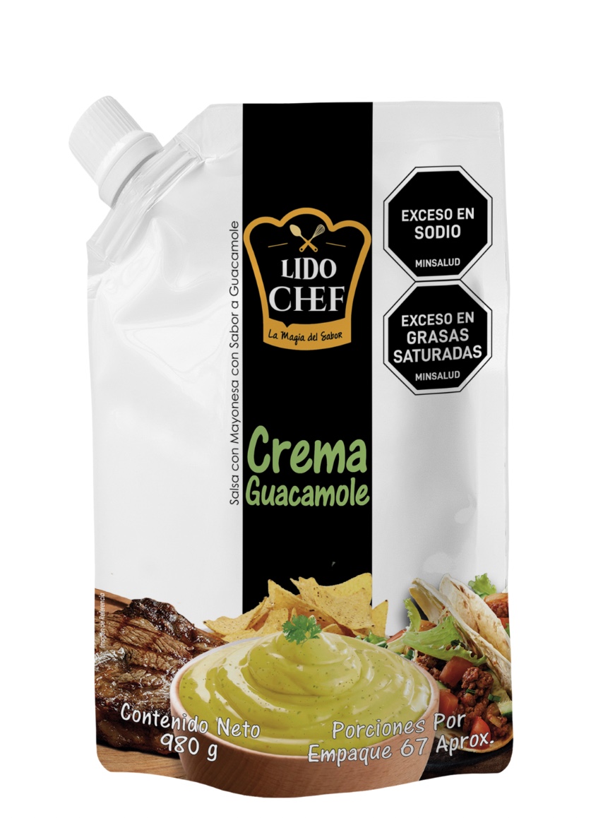 CREMA GUACAMOLE *980gr LIDO CHEF